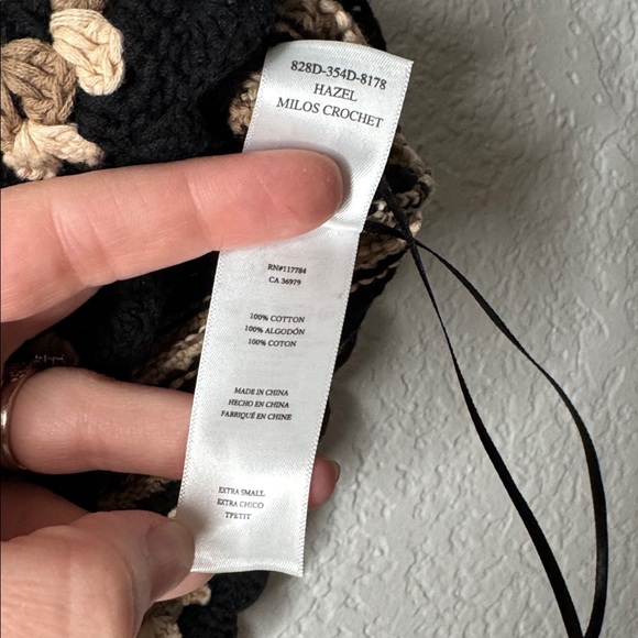 Rails Hazel Sleeveless Crochet Top Size XS Knit Boho Coastal Chic Resort Summer - Picture 6 of 8